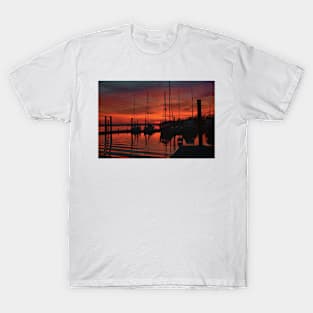 Sunset at the marina T-Shirt